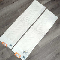 Pr Cotton No Bow Leg Quilts *vgc, clean, pills, mnr hair, stains, marker

