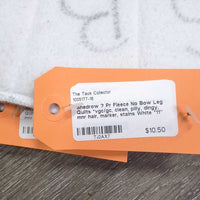 Pr Fleece No Bow Leg Quilts *vgc/gc, clean, pilly, dingy, mnr hair, marker, stains

