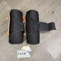 2 Stretchy Nylon Leg Wraps *gc, clean, rubs, frayed edges

