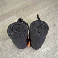 2 Stretchy Nylon Leg Wraps *gc, clean, rubs, frayed edges
