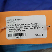 Thin Quilt Baby Pad *gc, clean, pills, mnr stains, puckers, threads, rubs, faded, hair
