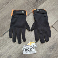Cloth Riding Gloves *vgc, mnr dirt, stains & rubs
