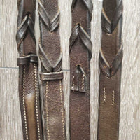 Rsd/FS Monocrown Bridle, Rsd/FS Braided Reins *vgc/gc, clean, rubs, stains, scrapes, faded
