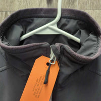 Light Fleece Lined Jacket, Zipper *gc/fair, faded, puckers, dingy, stains, dirt, hair
