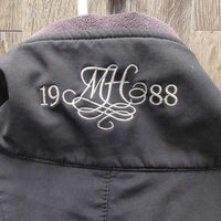 Light Fleece Lined Jacket, Zipper *gc/fair, faded, puckers, dingy, stains, dirt, hair
