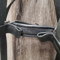 Rsd Padded Monocrown Sidepull, Crank, Wide Plain Reins *xc/like new, mnr dirt?rubs, loose keepers
