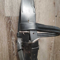 Rsd Padded Monocrown Sidepull, Crank, Wide Plain Reins *xc/like new, mnr dirt?rubs, loose keepers
