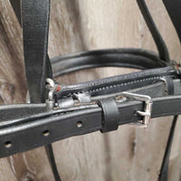 Rsd Padded Monocrown Sidepull, Crank, Wide Plain Reins *xc/like new, mnr dirt?rubs, loose keepers
