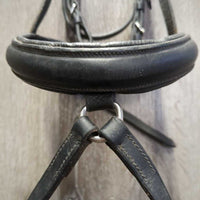 Rsd Dressage Bridle, Crank, Flash, Cotton Web Reins *gc, mnr dirt, rubs, scrapes & dents, tight & missing keepers
