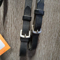 Rsd Dressage Bridle, Crank, Flash, Cotton Web Reins *gc, mnr dirt, rubs, scrapes & dents, tight & missing keepers
