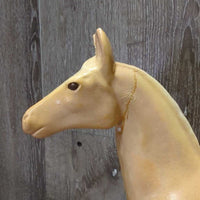 Hvy Plaster Horse Statue *fair, chips, repairs, scuffs, scratches, discolored, rubs
