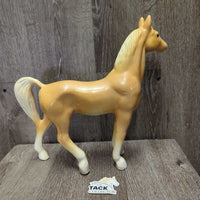 Hvy Plaster Horse Statue *fair, chips, repairs, scuffs, scratches, discolored, rubs
