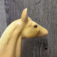 Hvy Plaster Horse Statue *fair, chips, repairs, scuffs, scratches, discolored, rubs
