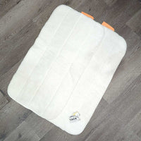 Pr Thin Fleece No Bow Leg Quilts *xc/vgc, older, clean, pills, creases, mnr hair, threads
