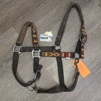 Nylon Halter, adj, snap, Padded Crown *gc, dirt, faded, residue
