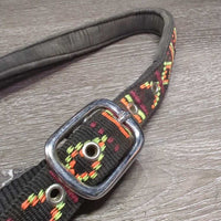 Nylon Halter, adj, snap, Padded Crown *gc, dirt, faded, residue
