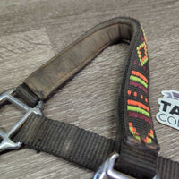 Nylon Halter, adj, snap, Padded Crown *gc, dirt, faded, residue
