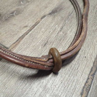 Rsd Standing Martingale, stopper *gc/fair, clean, v.scraped, v.rubbed, v.stiff, dry, loose keepers, twisted
