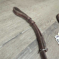 Rsd Standing Martingale, stopper *gc/fair, clean, v.scraped, v.rubbed, v.stiff, dry, loose keepers, twisted
