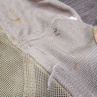 Hvy Mesh Fly Mask, ears *fair, stains, unstitched edges, holes, rubs, clumpy, older, smells, stretched els

