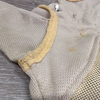 Hvy Mesh Fly Mask, ears *fair, stains, unstitched edges, holes, rubs, clumpy, older, smells, stretched els

