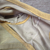 Hvy Mesh Fly Mask, ears *fair, stains, unstitched edges, holes, rubs, clumpy, older, smells, stretched els
