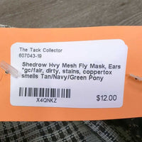 Hvy Mesh Fly Mask, Ears *vgc/fair, dirty, stains, coppertox smells
