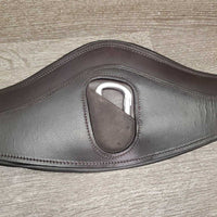 Padded Sm Belly Girth, center carabiner, x2 els *vgc, clean, mnr esidue, hair,s cuffs, rubs
