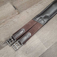 Padded Sm Belly Girth, center carabiner, x2 els *vgc, clean, mnr esidue, hair,s cuffs, rubs
