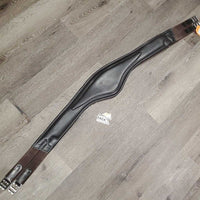 Padded Sm Belly Girth, center carabiner, x2 els *vgc, clean, mnr esidue, hair,s cuffs, rubs
