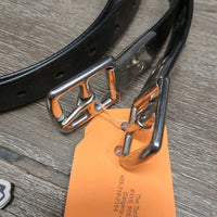 Nylon Lined Synthetic Stirrup Leathers *gc, mnr dirt, dent, rubs & pulled hole
