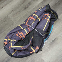 Lt Winter Blanket, 2 legs *gc, wpf, dirt, hair, repairs, mnr film, faded, snags, threads, glue
