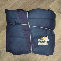 Med Quilt Stable Blanket, 1x leg *gc, dirt, film, hair, repairs, mnr rubs, threads
