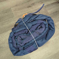 Med Quilt Stable Blanket, 1x leg *gc, dirt, film, hair, repairs, mnr rubs, threads
