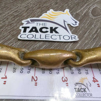 Thick Hvy French Link Loose Ring Bit, center lozenge *gc, clean, stains, residue, scratches, scrapes & chews

