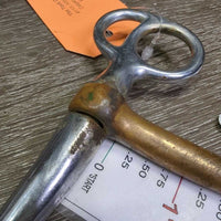 SS Tom Thumb Western Bit *gc/fair, residue, chews, scuffs, stains, loose joints, scratches
