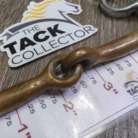 SS Tom Thumb Western Bit *gc/fair, residue, chews, scuffs, stains, loose joints, scratches
