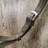 "Jump Off" Monocrown Bridle, bling, snap *gc, clean, repair, scuffs, missing bling, replaced & chewed keepers
