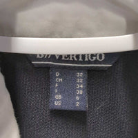 SS Show Shirt, 1/4 Zip up, Lace sleeves *vgc, mnr crinkled collar, snags
