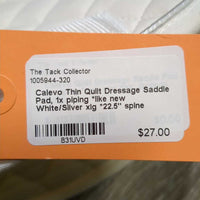 Thin Quilt Dressage Saddle Pad, 1x piping *like new
