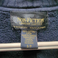 LS Hvy Thick Sweatshirt, 1/3 Zip Up *gc, faded, puckers, shrunk?, older
