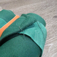 2 Stretchy Leg Wraps *gc/fair, clean, rough/pilly edges, hairy, unstitched seam, older

