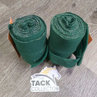 2 Stretchy Leg Wraps *gc/fair, clean, rough/pilly edges, hairy, unstitched seam, older
