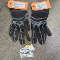 Light Cloth Riding Gloves *gc, dirty, faded, hairy, rubs
