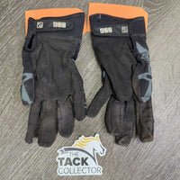 Light Cloth Riding Gloves *gc, dirty, faded, hairy, rubs
