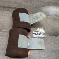 4 Fleece Polos, bag *clean, 2: vgc 2:gc *clumpy & mnr hair

