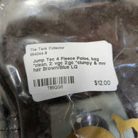 4 Fleece Polos, bag *clean, 2: vgc 2:gc *clumpy & mnr hair
