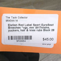 EuroSeat Breeches *vgc, mnr dirt?stains, puckers, hair & knee rubs

