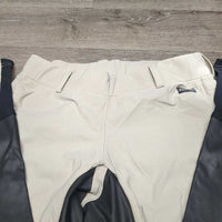 Full Seat Breeches *gc, seams: puckers, unstitched, discolored
