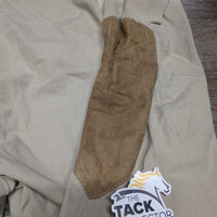 Light Side Zip Breeches *gc, older, mnr seam puckers, rubs & pills, discolored seat & legs
